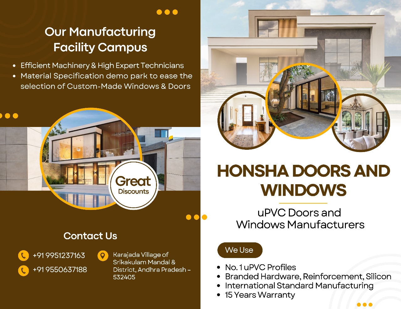 HONSHA manufacturing facility and processes