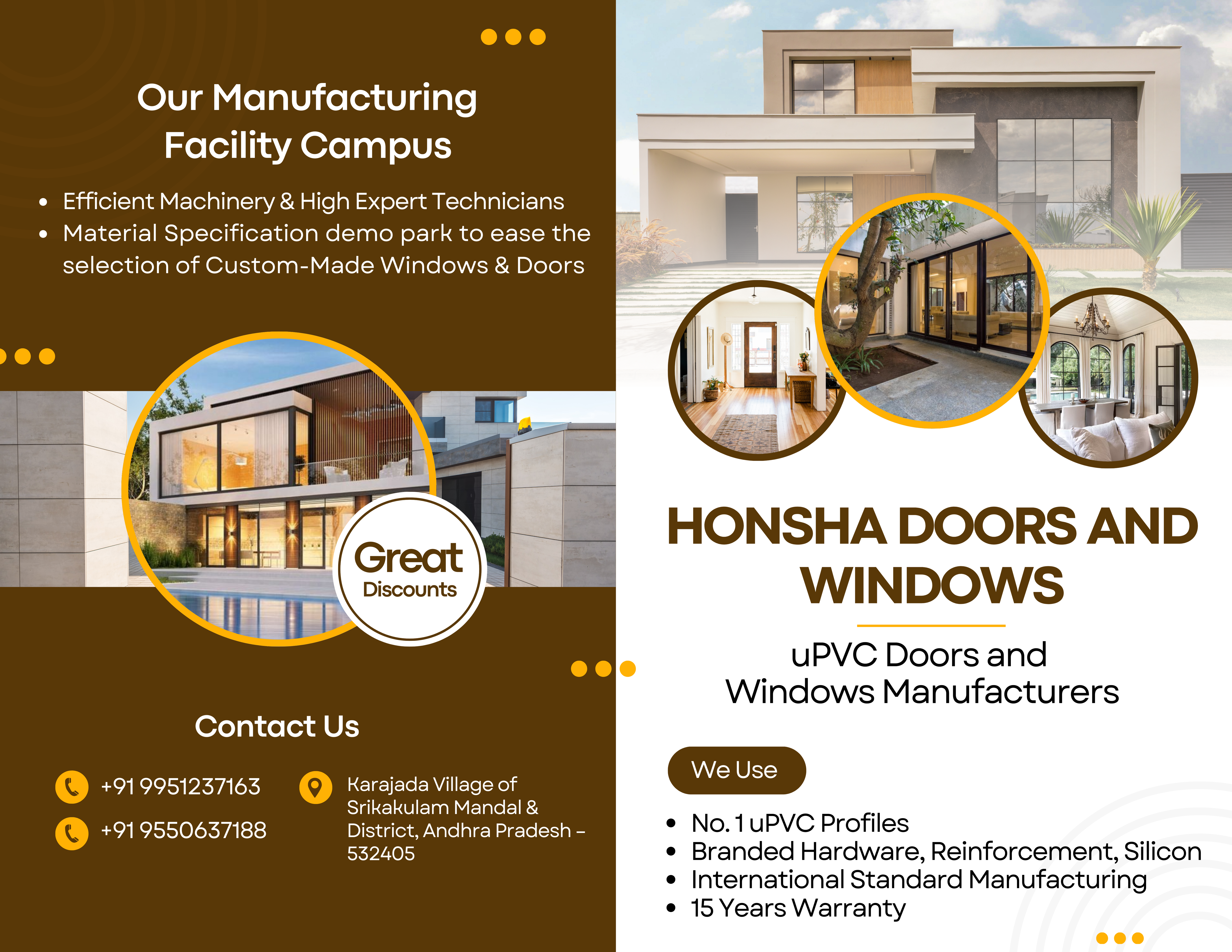 Premium uPVC windows and doors in elegant interior